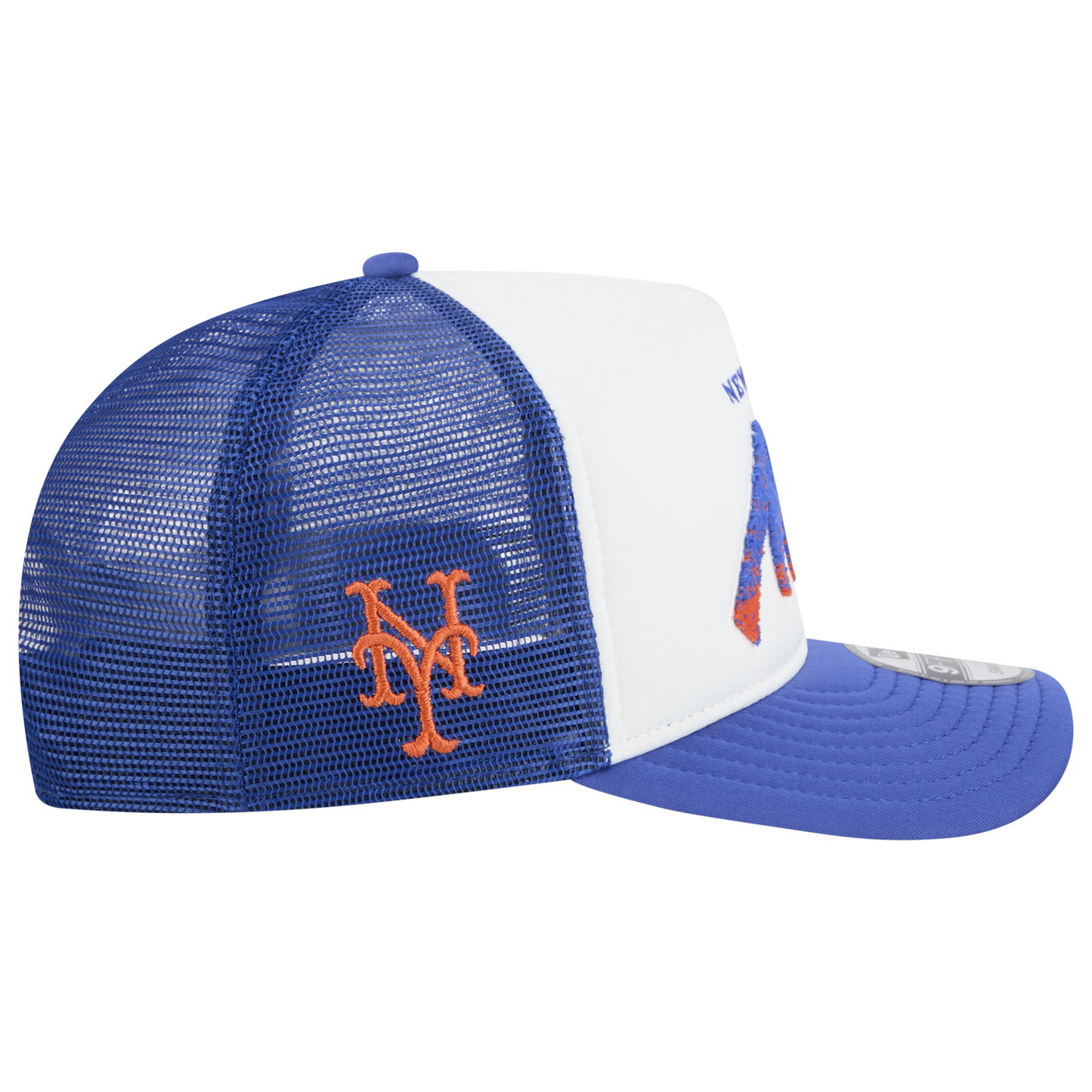 New Era Mets F1 9FIFTY A-Frame Cap - Men's - Chalk White/Blue