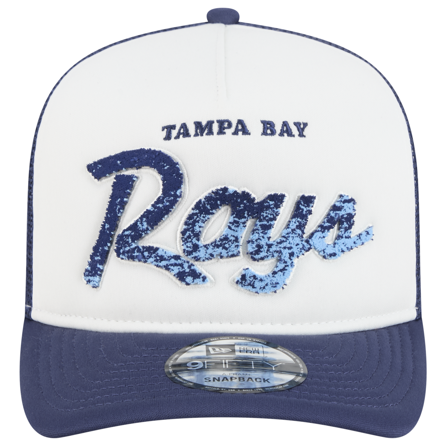 New Era Rays F1 9FIFTY A-Frame Cap - Men's - Chalk White/Blue