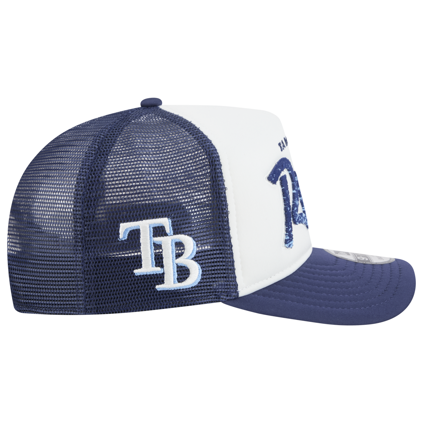 New Era Rays F1 9FIFTY A-Frame Cap - Men's - Chalk White/Blue