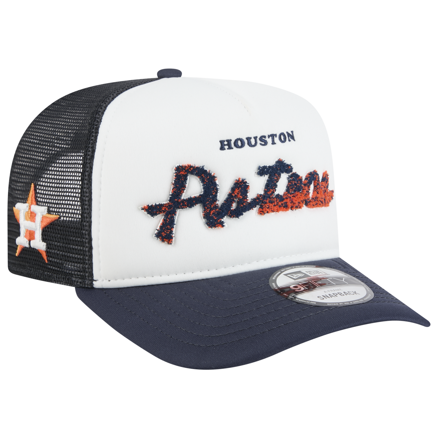 New Era Astros F1 9FIFTY A-Frame Cap - Men's - Chalk White/Navy
