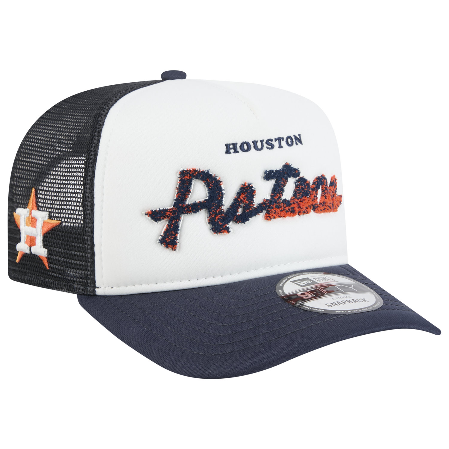 New Era Astros F1 9FIFTY A-Frame Cap - Men's - Chalk White/Navy