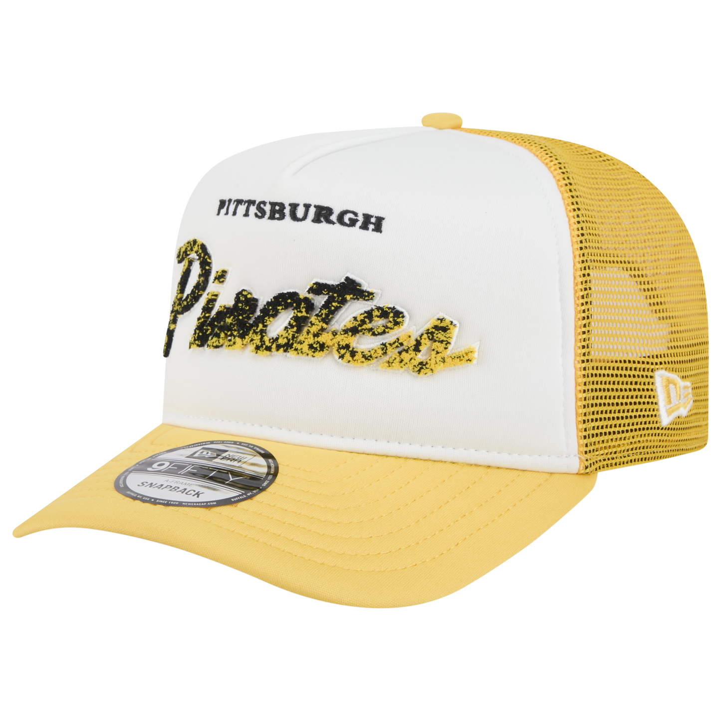 New Era Pirates F1 9FIFTY A-Frame Cap - Men's - Yellow/Chalk White