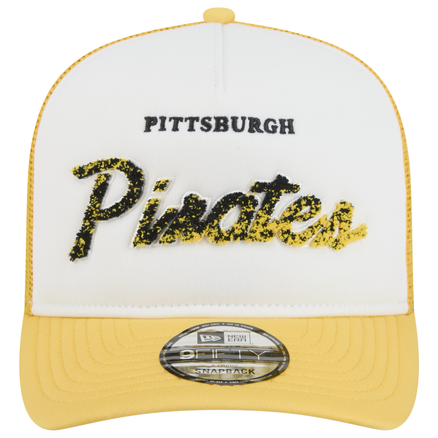 New Era Pirates F1 9FIFTY A-Frame Cap - Men's - Yellow/Chalk White