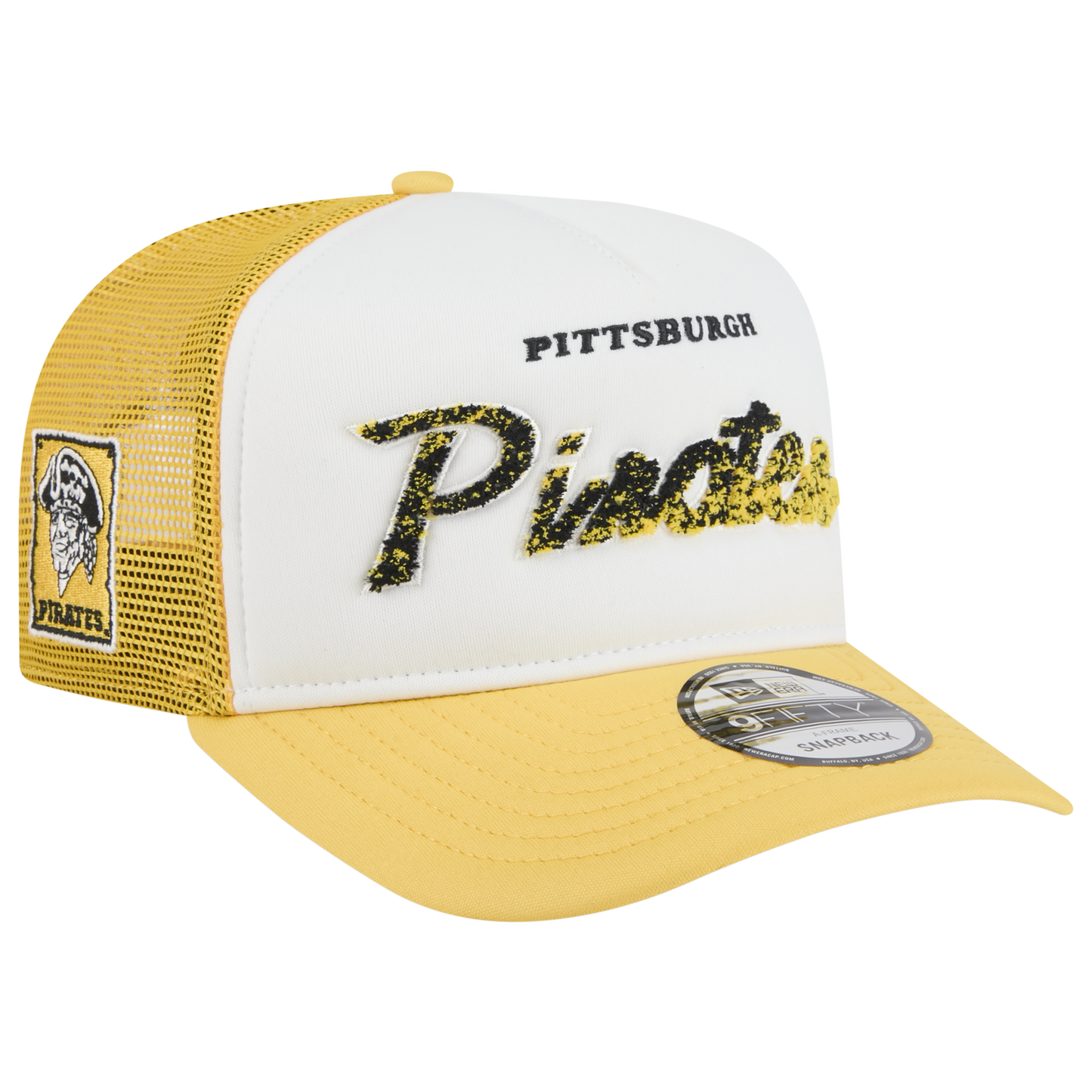 New Era Pirates F1 9FIFTY A-Frame Cap - Men's - Yellow/Chalk White