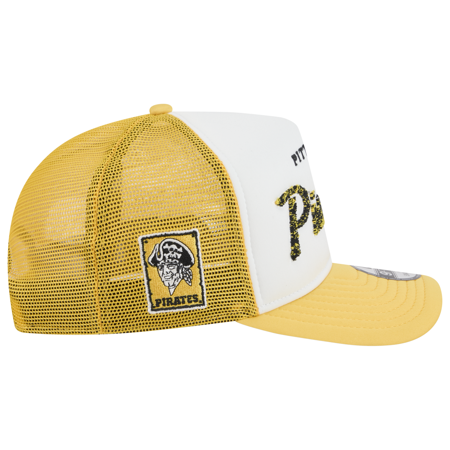 New Era Pirates F1 9FIFTY A-Frame Cap - Men's - Yellow/Chalk White