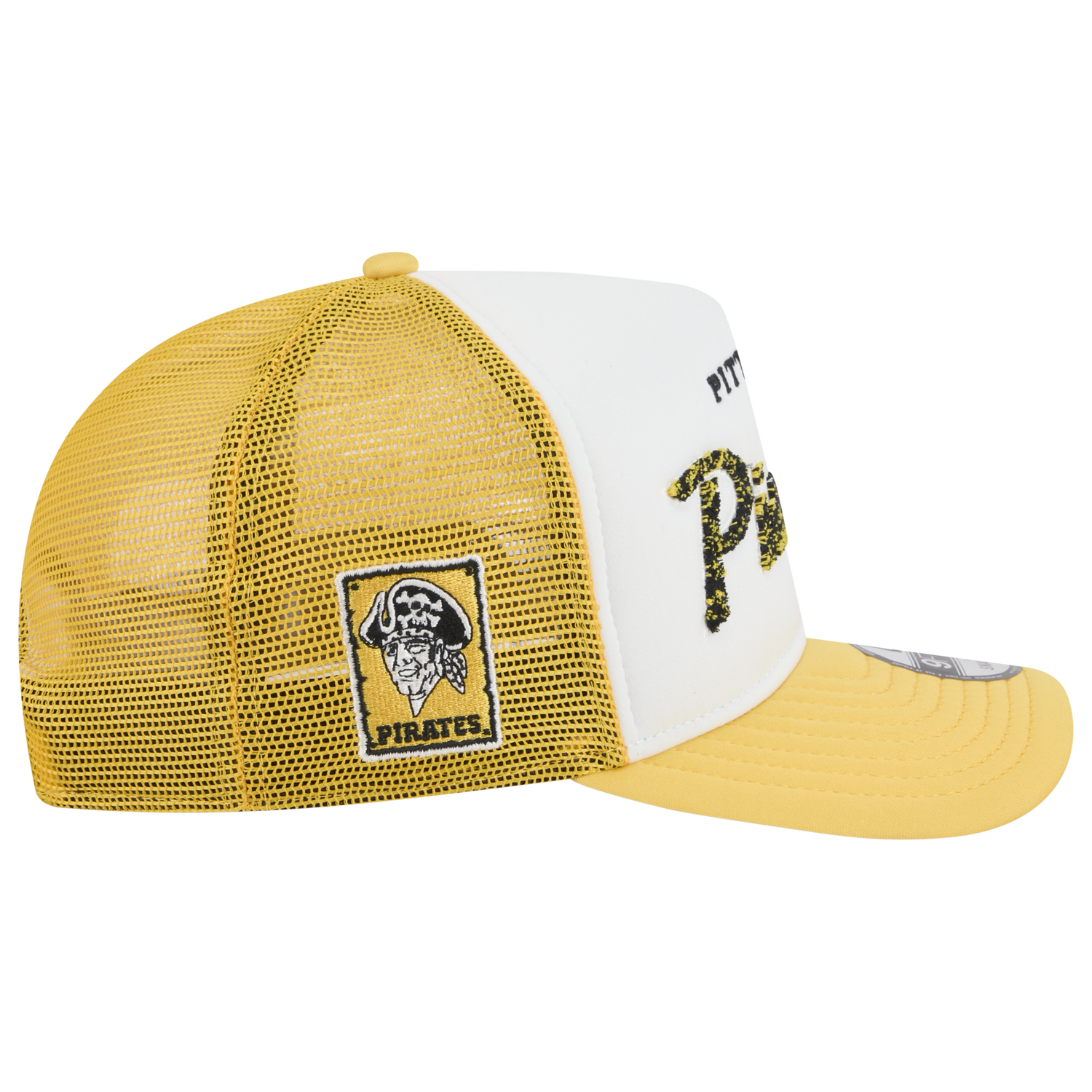 New Era Pirates F1 9FIFTY A-Frame Cap - Men's - Yellow/Chalk White
