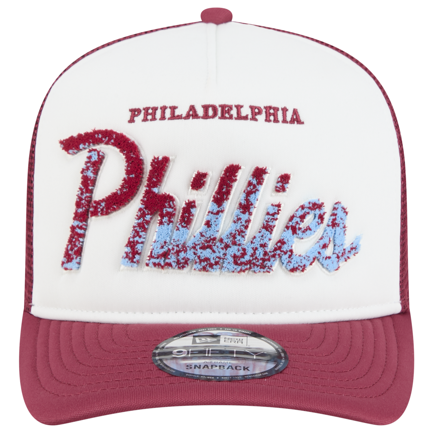 New Era Phillies F1 9FIFTY A-Frame Cap - Men's - Chalk White/Red