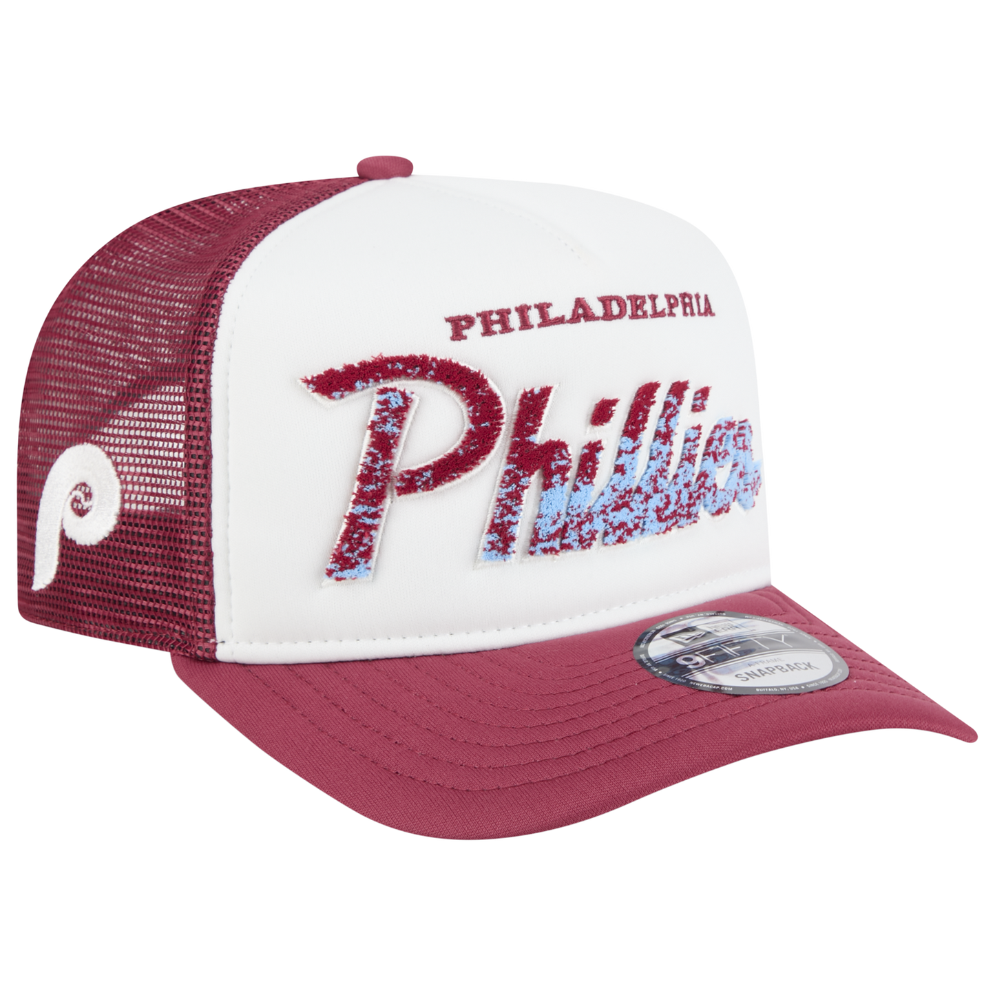 New Era Phillies F1 9FIFTY A-Frame Cap - Men's - Chalk White/Red