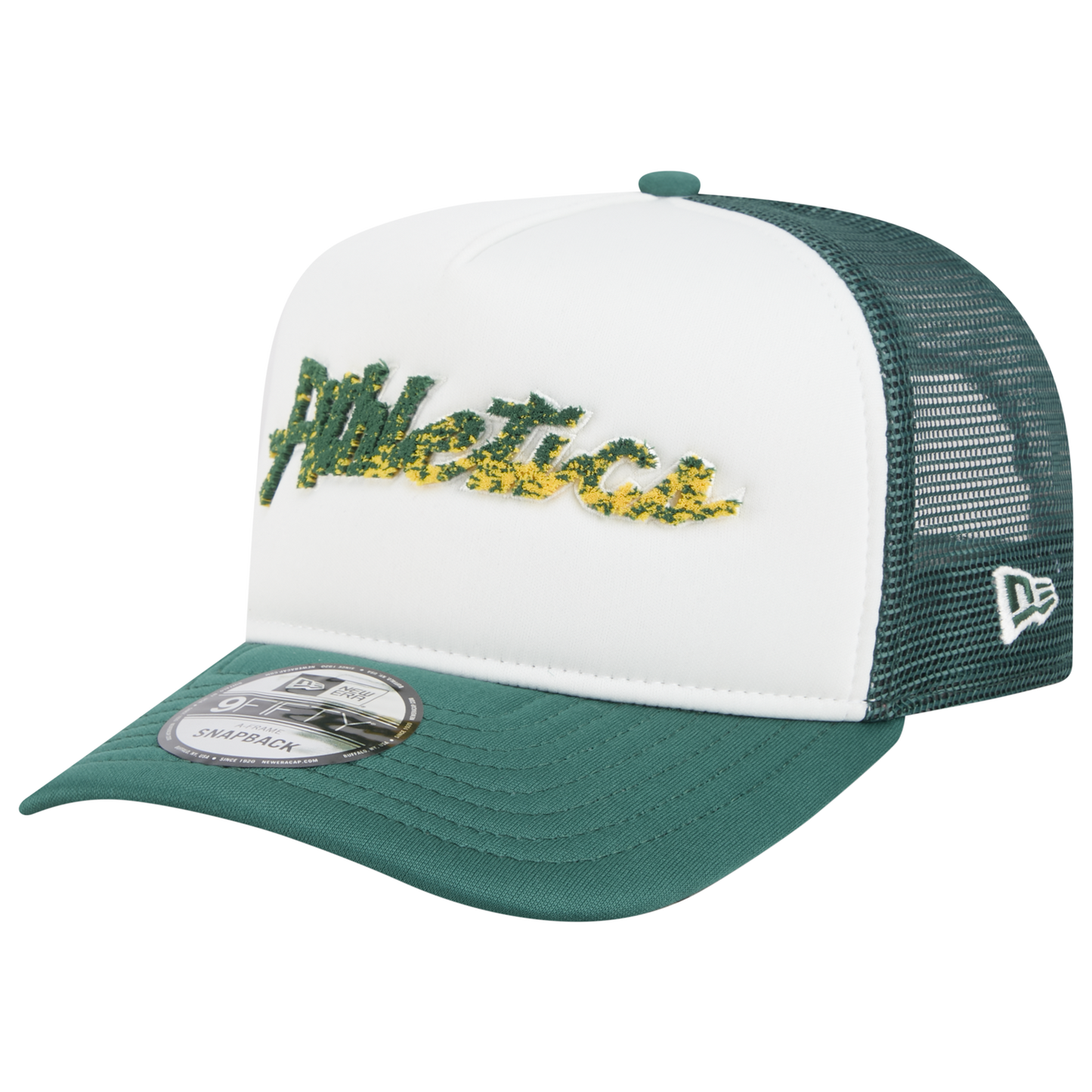 New Era Athletics F1 9FIFTY A-Frame Cap - Men's - Chalk White/Green