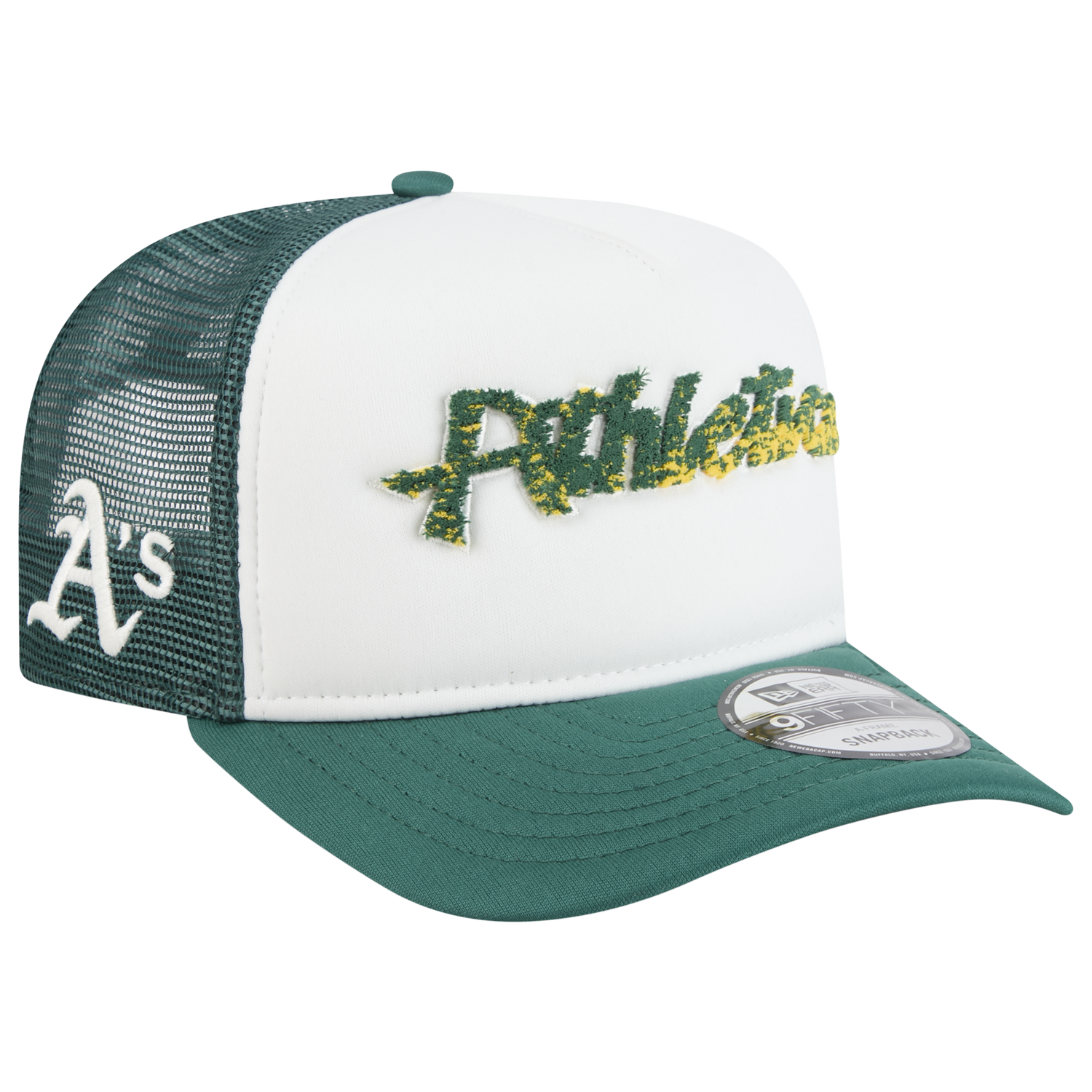 New Era Athletics F1 9FIFTY A-Frame Cap - Men's - Chalk White/Green