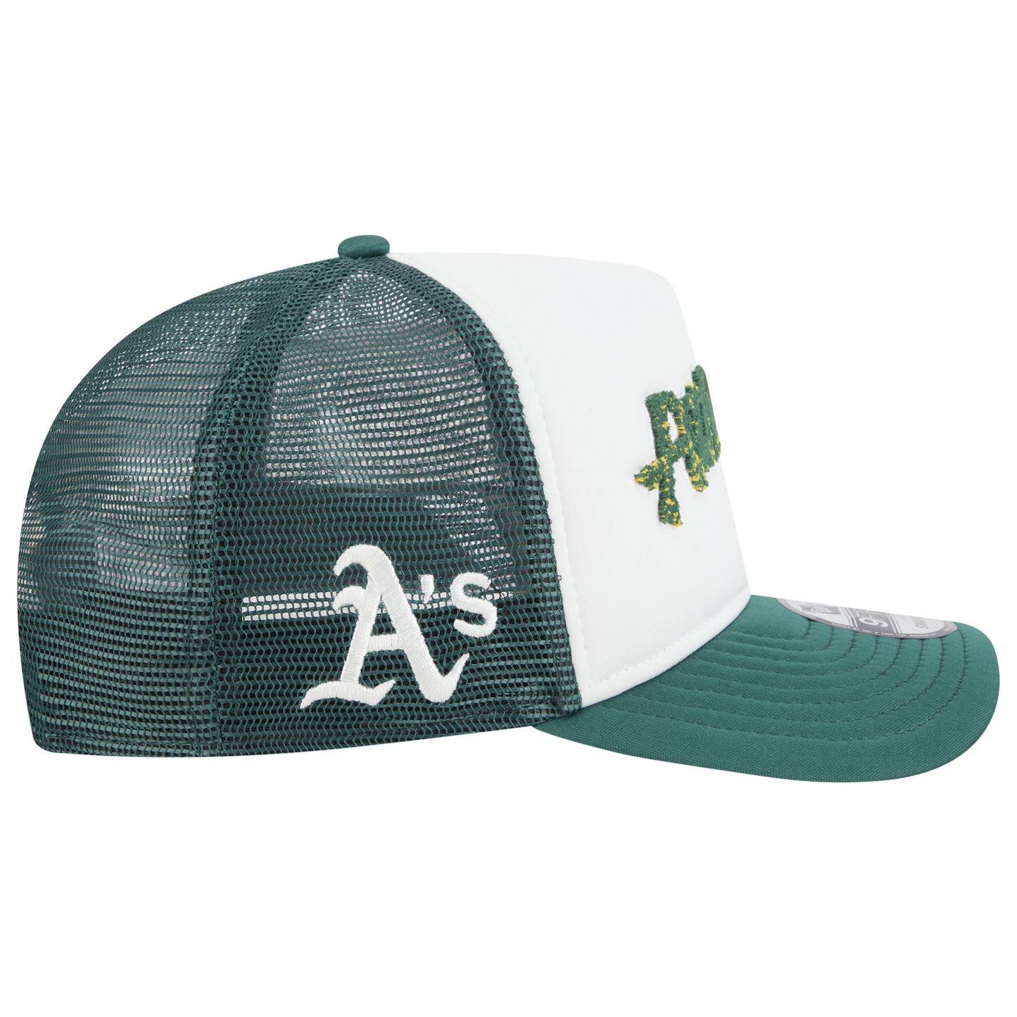 New Era Athletics F1 9FIFTY A-Frame Cap - Men's - Chalk White/Green