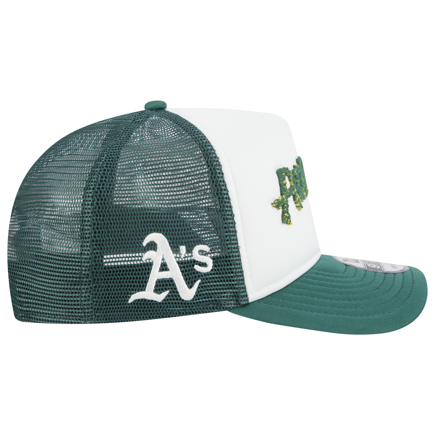 New Era Athletics F1 9FIFTY A-Frame Cap - Men's - Chalk White/Green