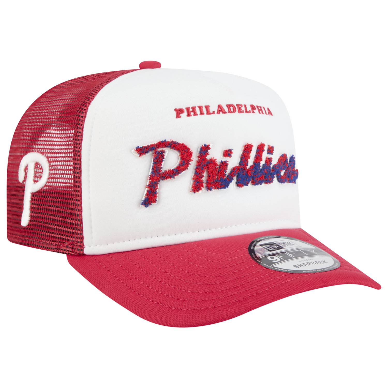 New Era Phillies F1 9FIFTY A-Frame Cap - Men's - Chalk White/Red (60915601)