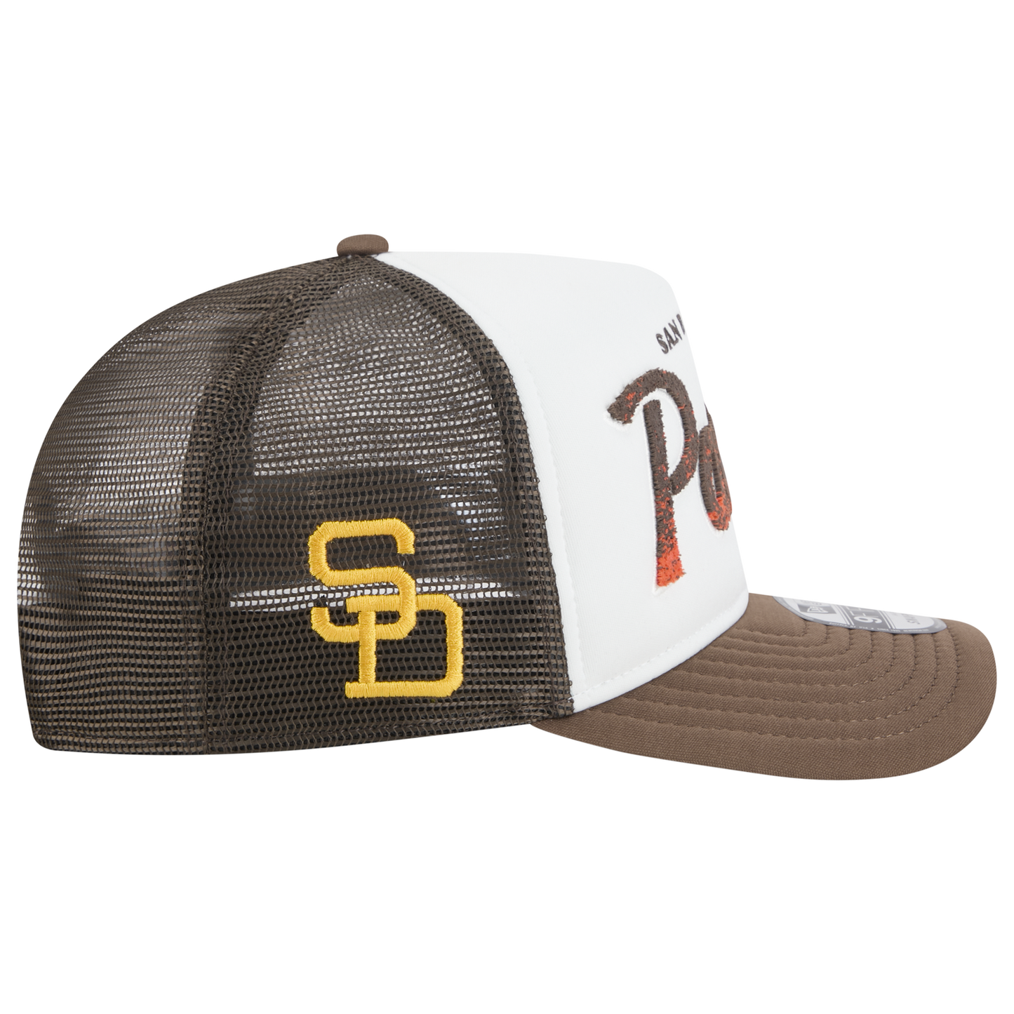 New Era Padres F1 9FIFTY A-Frame Cap - Men's - Chalk White/Brown
