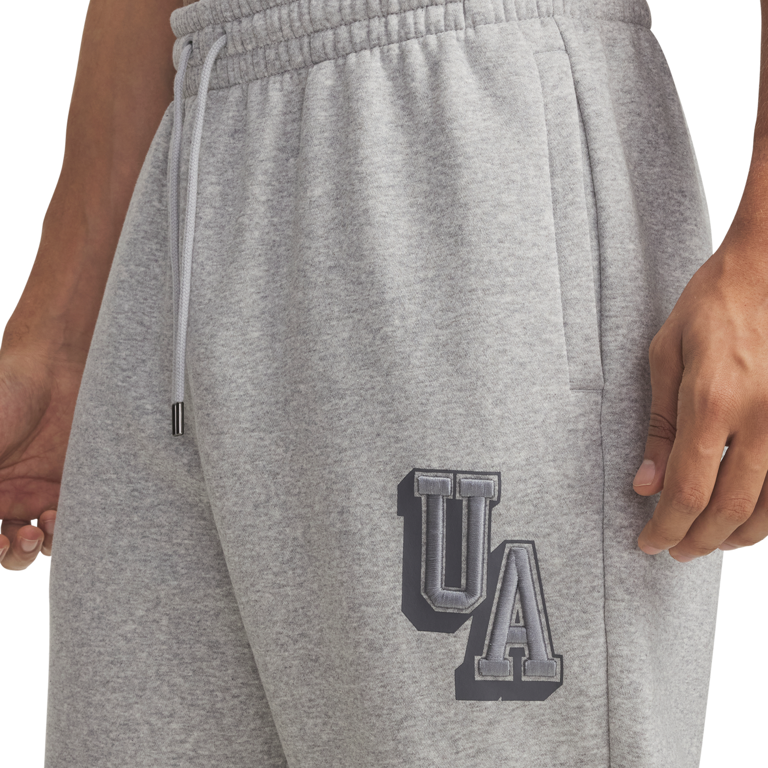 Under Armour Icon Fleece Graphic Joggers - Men's - Mod Gray/Black