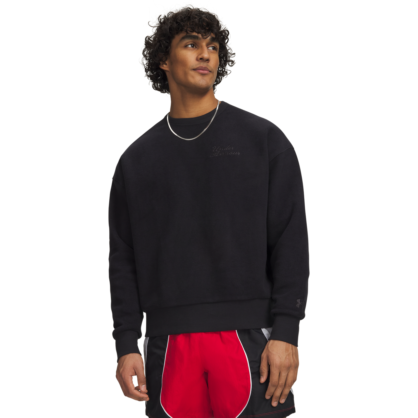 Under Armour Icon Rev Terry Crew - Men's - Black/Black