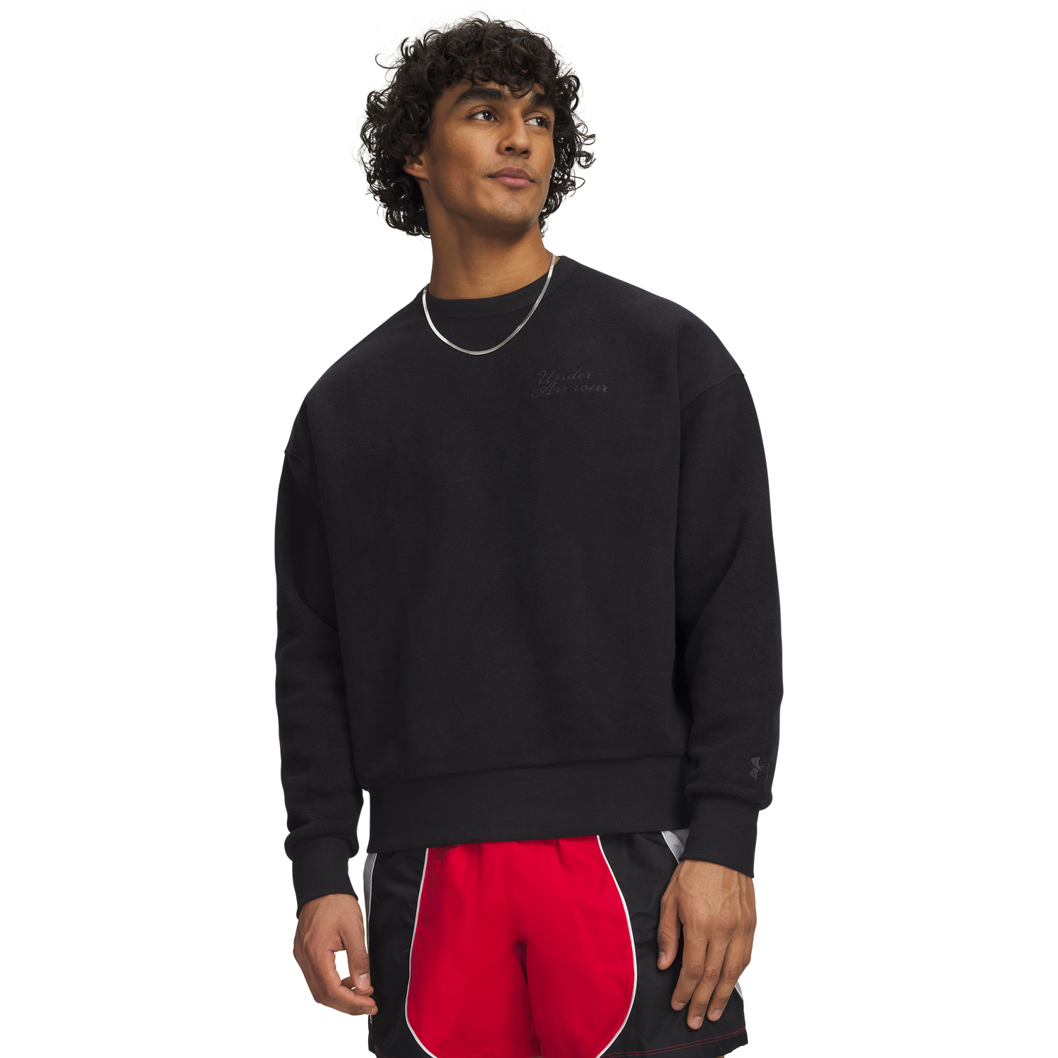 Under Armour Icon Rev Terry Crew - Men's - Black/Black