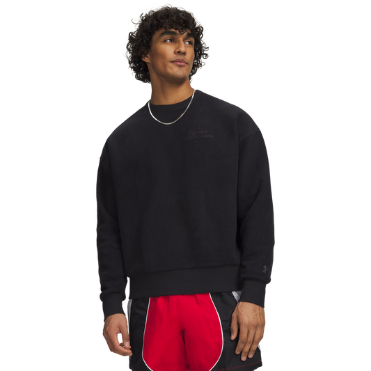 Under Armour Icon Rev Terry Crew - Men's - Black/Black