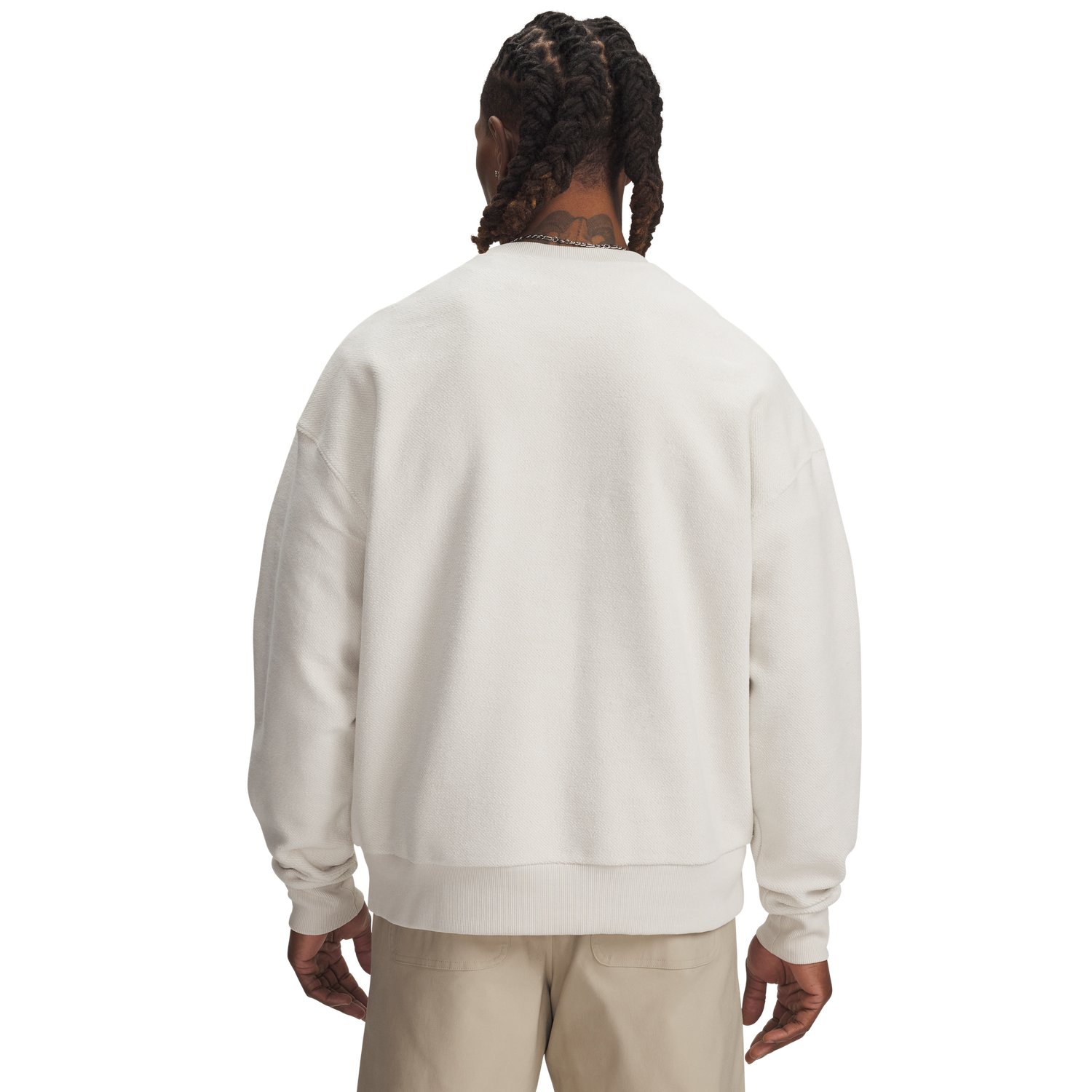 Under Armour Icon Rev Terry Crew - Men's - Summit White/Summit White