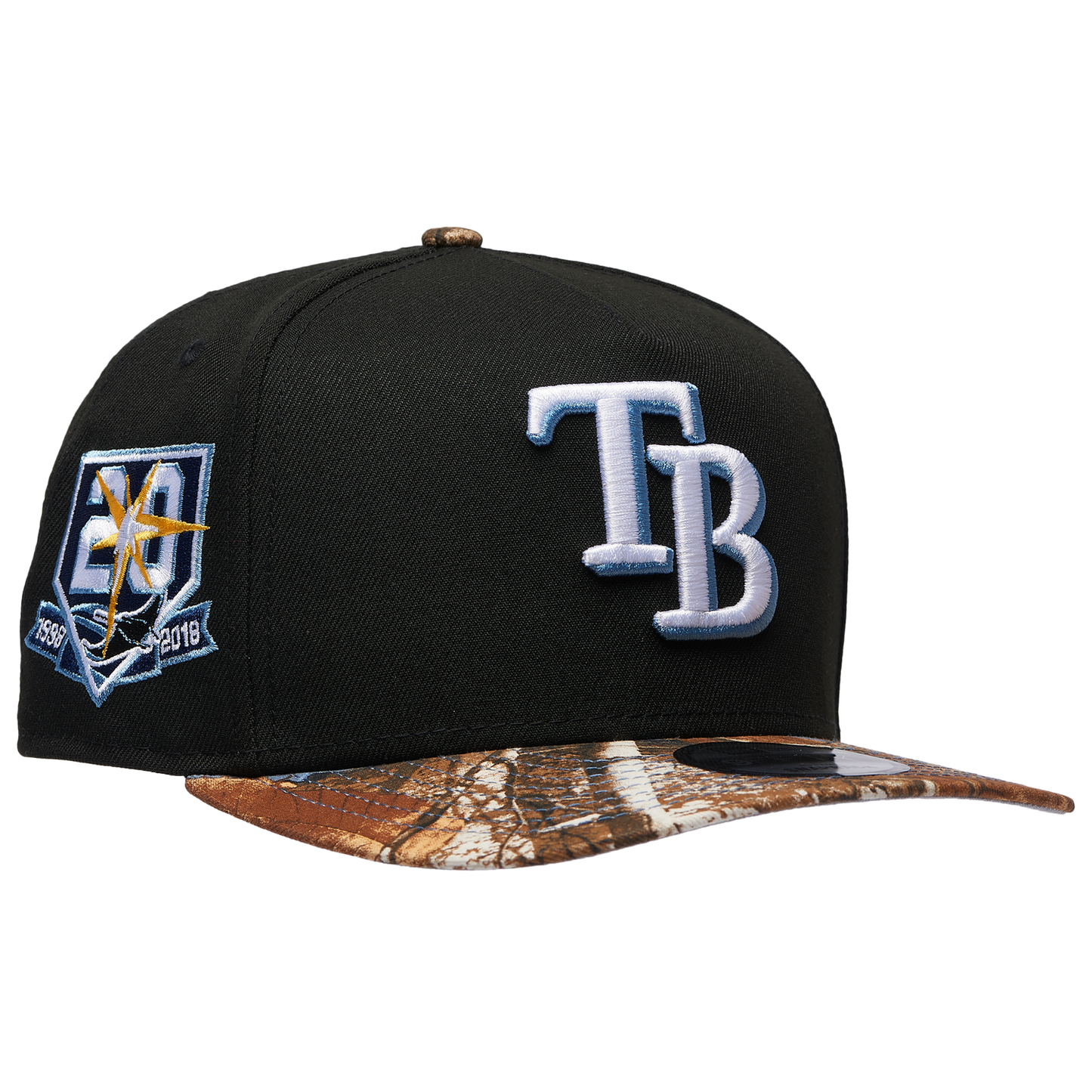 New Era Rays 950AF RealTree Blue Cap - Men's - Realtree Camo/Black