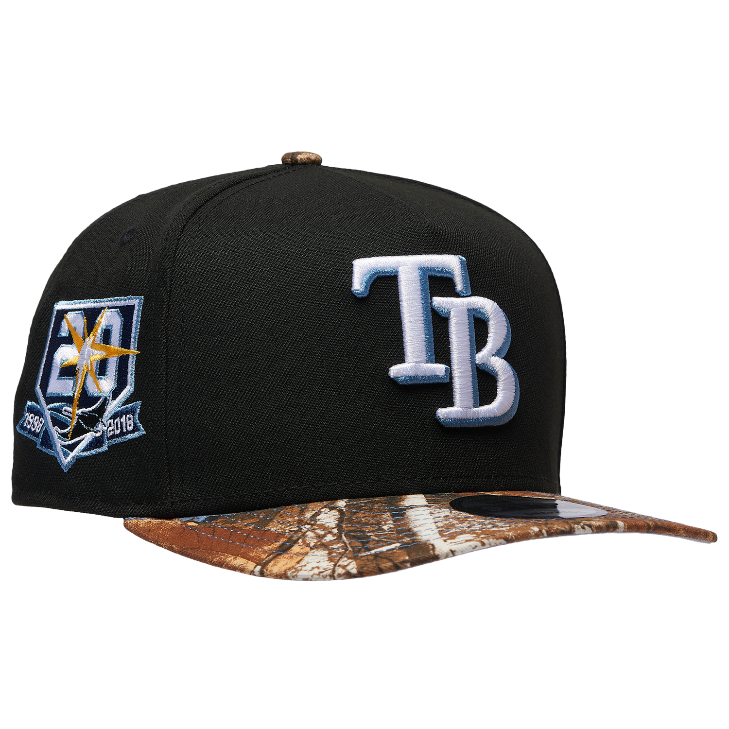 New Era Rays 950AF RealTree Blue Cap - Men's - Realtree Camo/Black