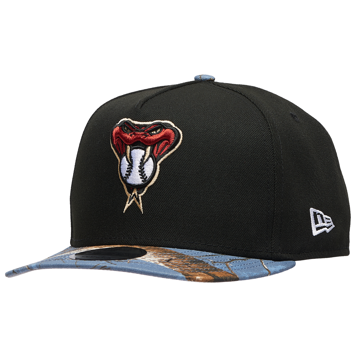 New Era Diamondbacks 950AF RealTree Blue Cap - Men's - Black/Realtree Camo