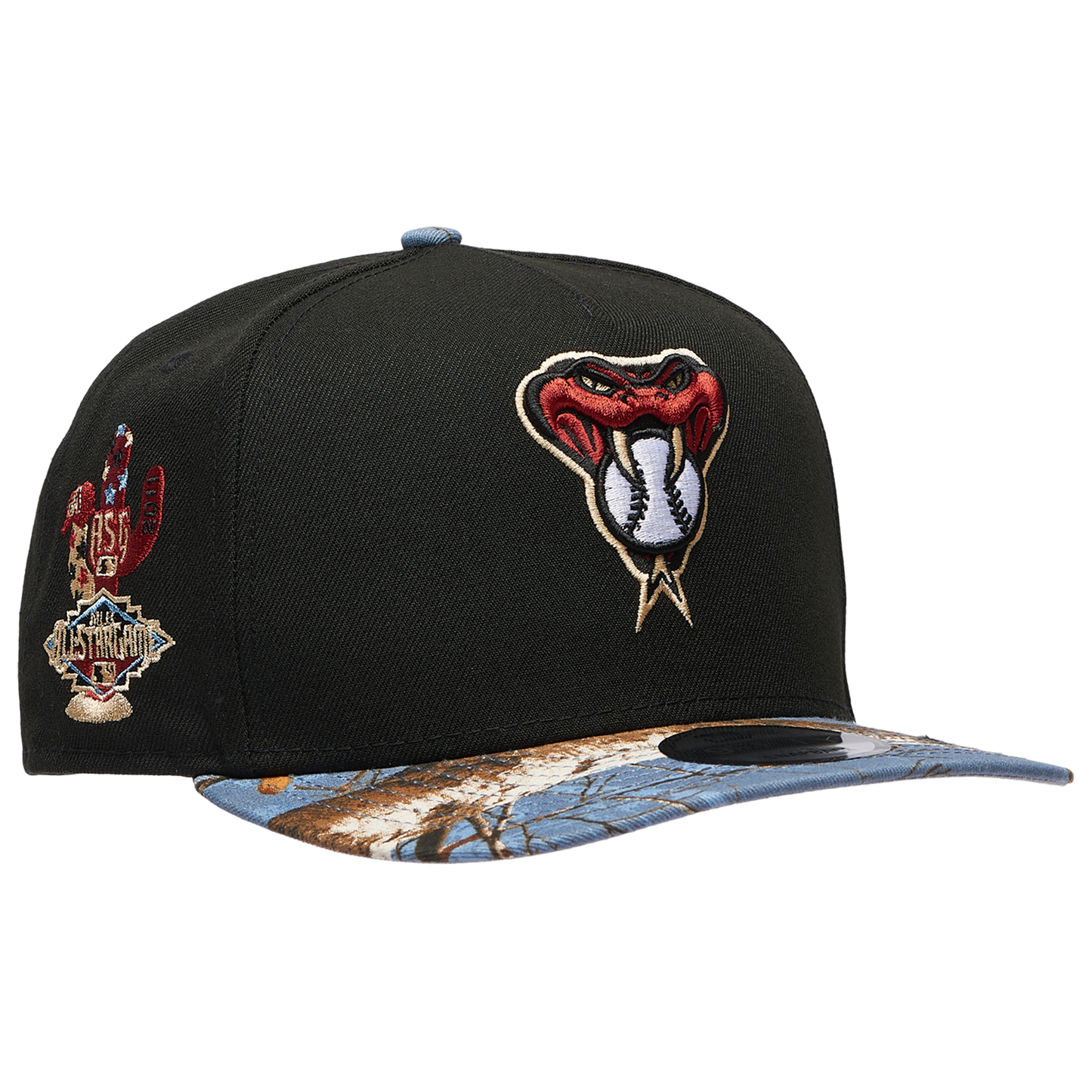 New Era Diamondbacks 950AF RealTree Blue Cap - Men's - Black/Realtree Camo