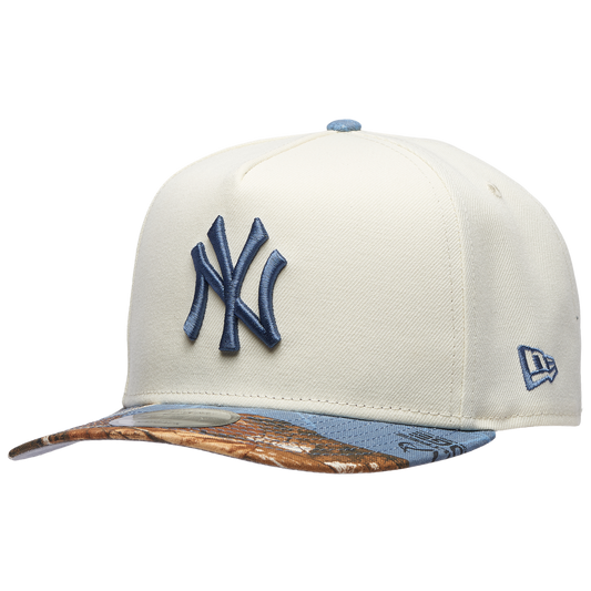 New Era Yankees 950AF RealTree Blue Cap - Men's - Chrome/Realtree Camo