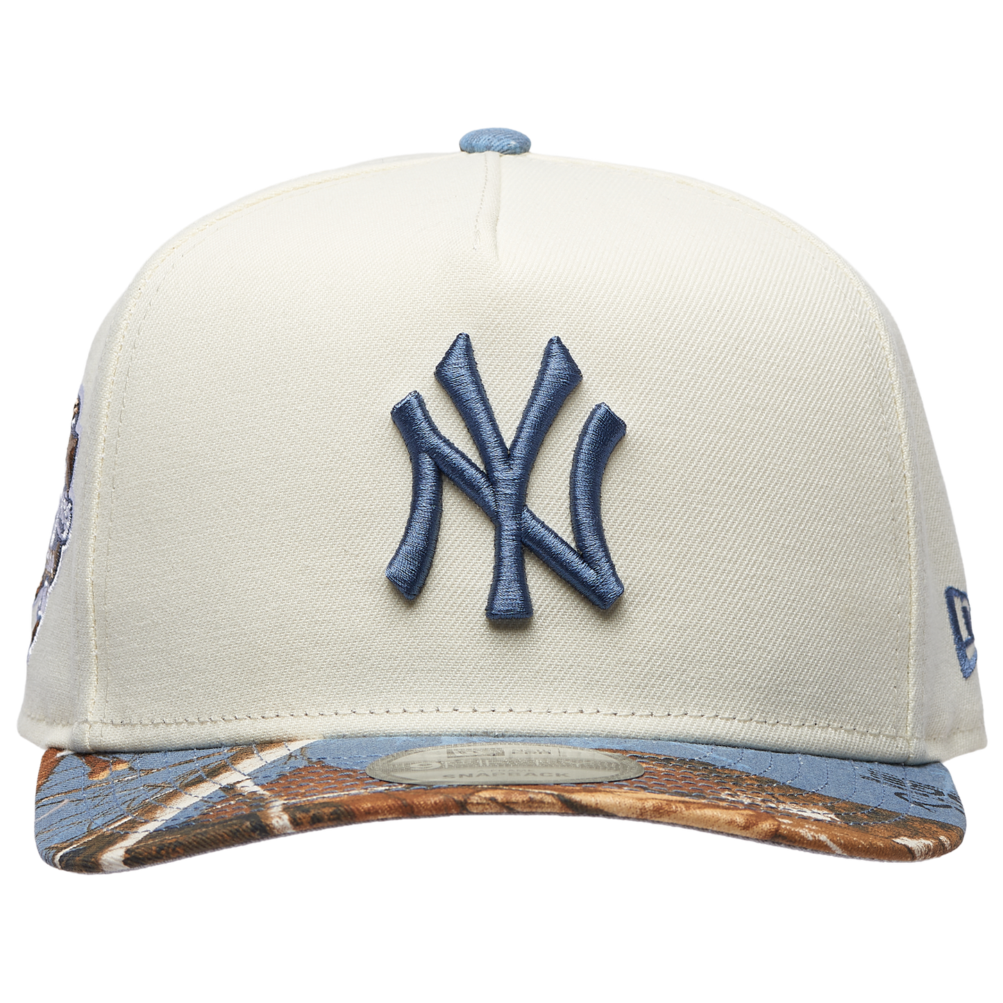 New Era Yankees 950AF RealTree Blue Cap - Men's - Chrome/Realtree Camo