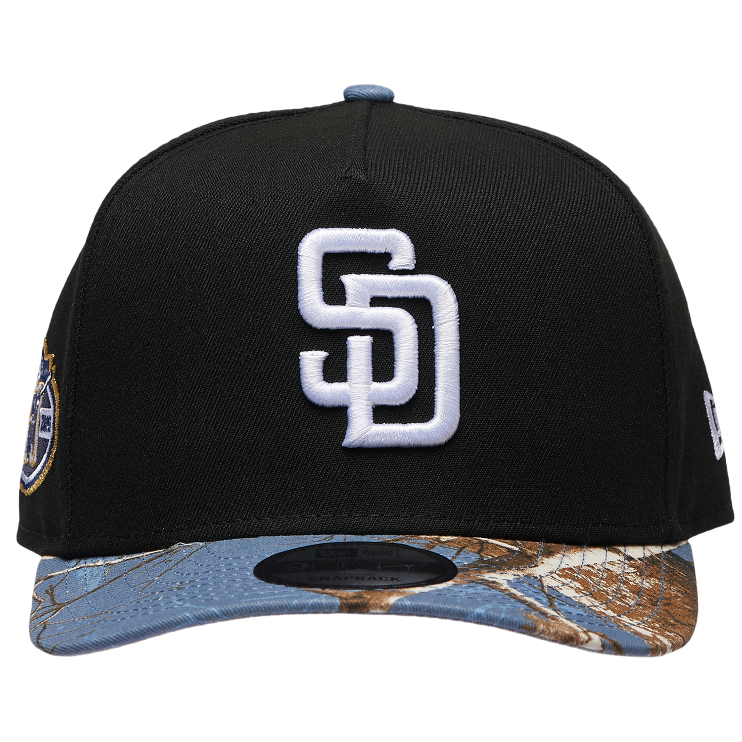 New Era Padres 950AF RealTree Blue Cap - Men's - Black/Realtree Camo