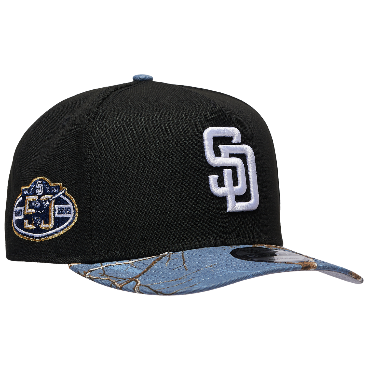 New Era Padres 950AF RealTree Blue Cap - Men's - Black/Realtree Camo