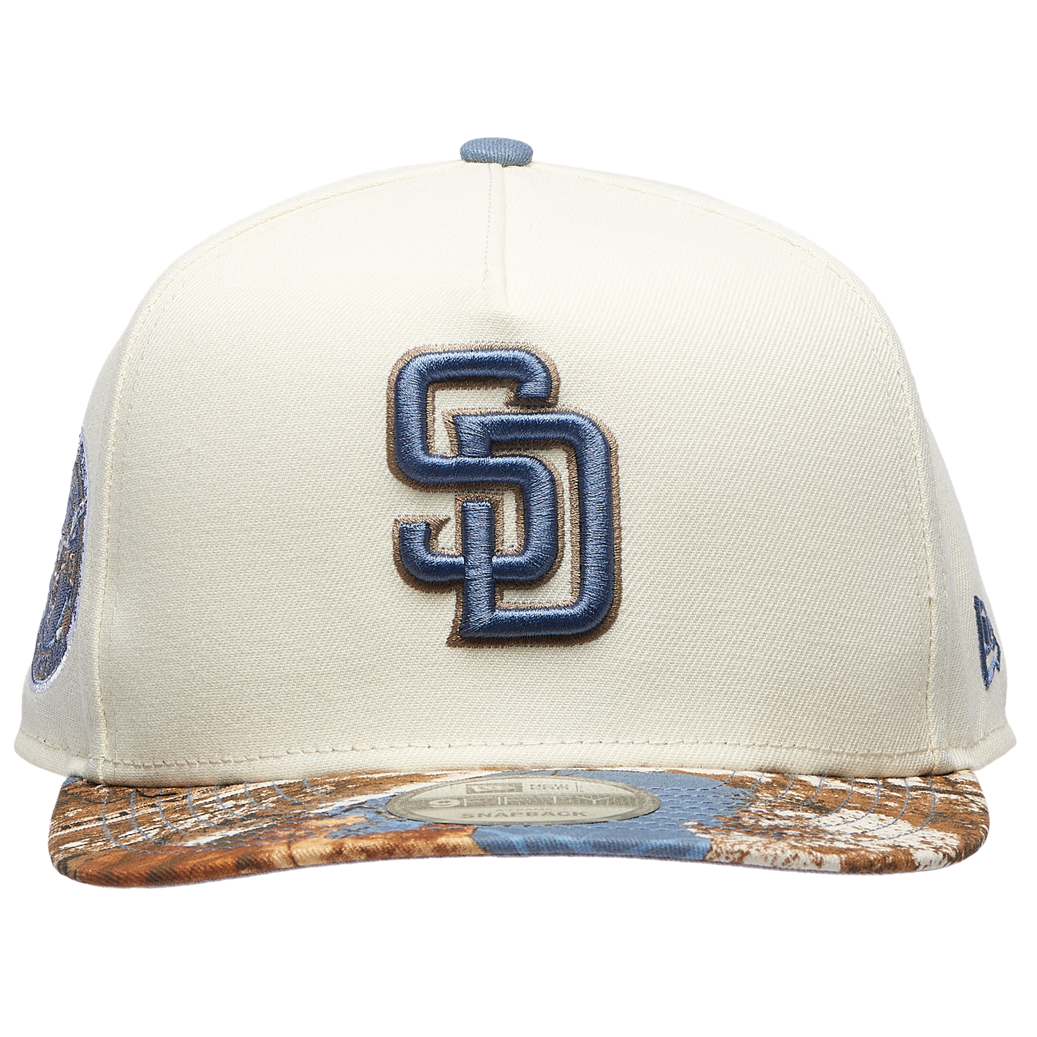 New Era Padres 950AF RealTree Blue Cap - Men's - Chrome/Realtree Camo