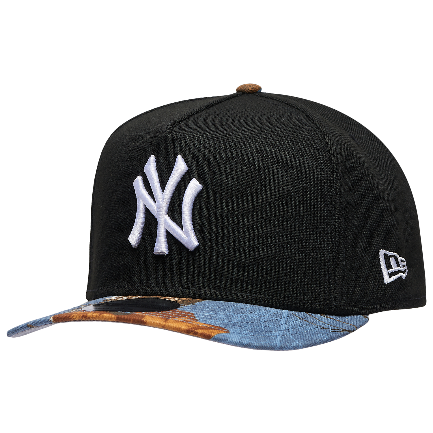 New Era Yankees 950AF RealTree Blue Cap - Men's - Realtree Camo/Black