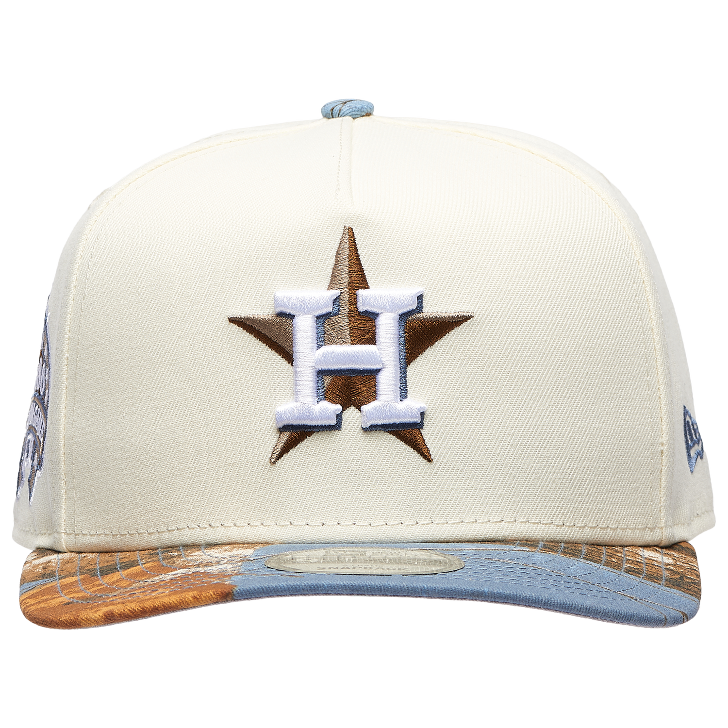 New Era Astros 950AF RealTree Blue Cap - Men's - Chrome/Realtree Camo