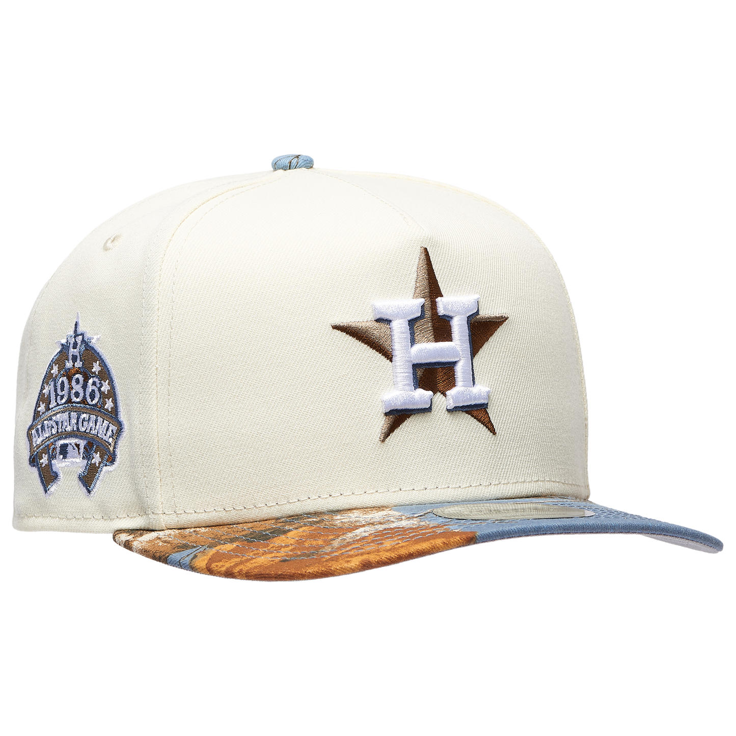 New Era Astros 950AF RealTree Blue Cap - Men's - Chrome/Realtree Camo