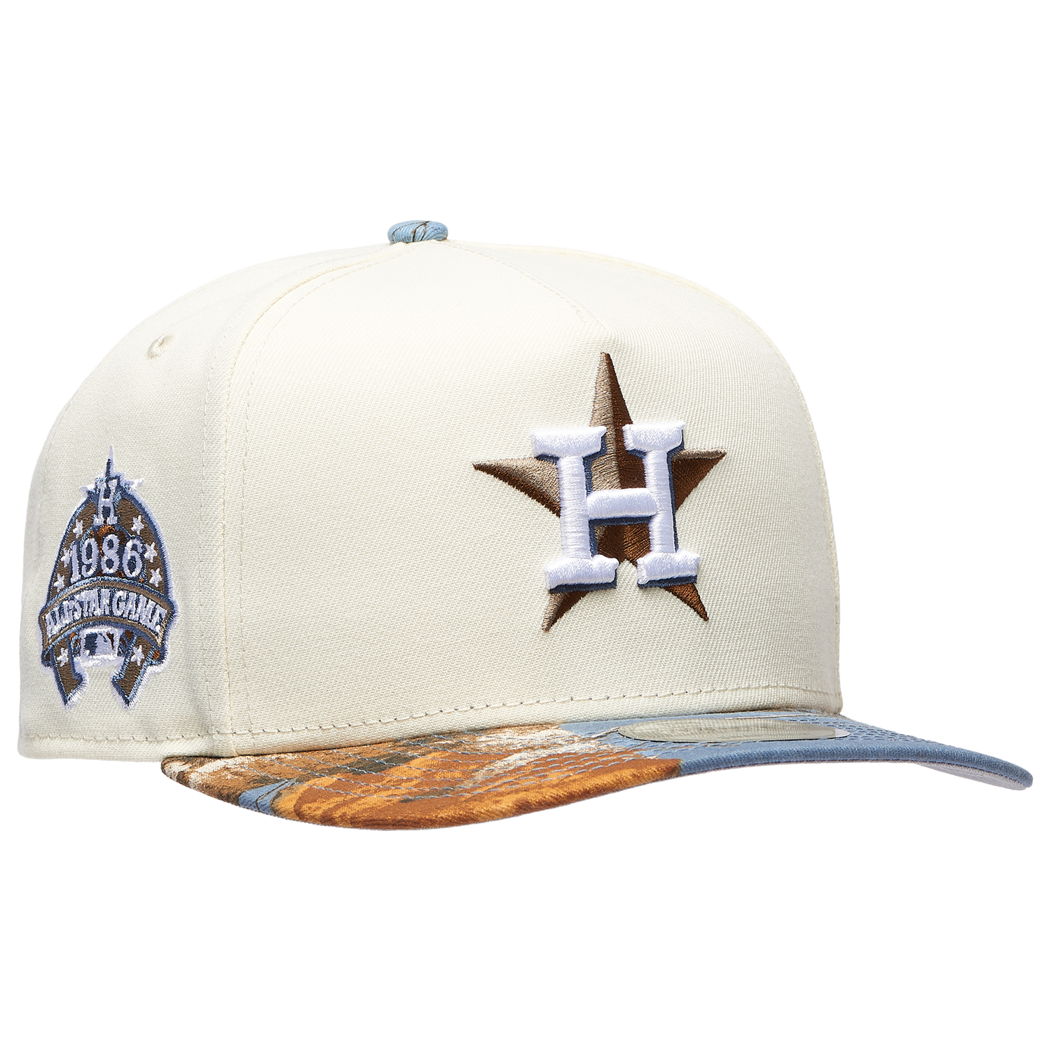 New Era Astros 950AF RealTree Blue Cap - Men's - Chrome/Realtree Camo
