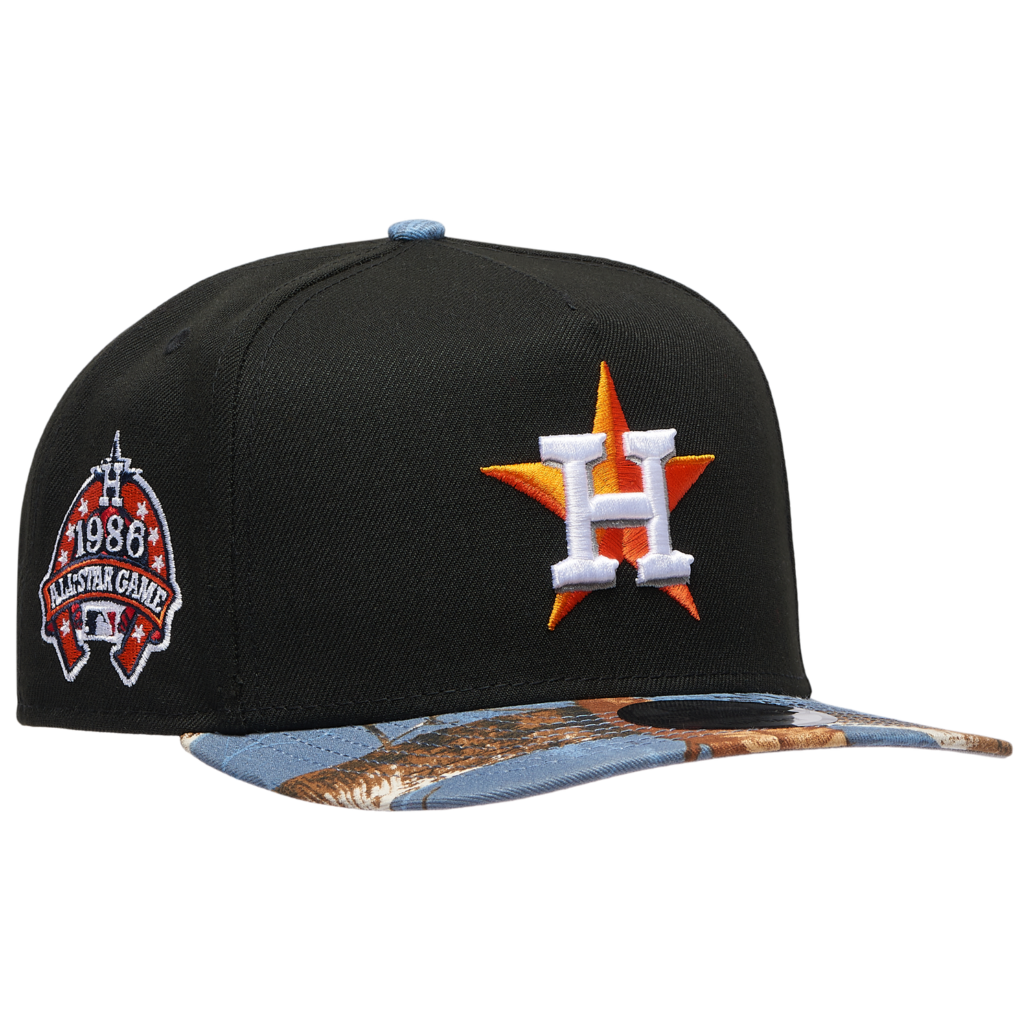 New Era Astros 950AF RealTree Blue Cap - Men's - Black/Realtree Camo