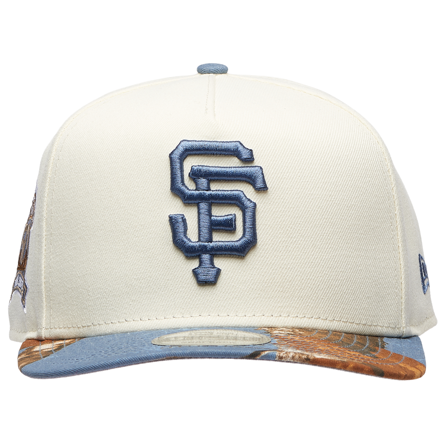 New Era Giants 950AF RealTree Blue Cap - Men's - Chrome/Realtree Camo