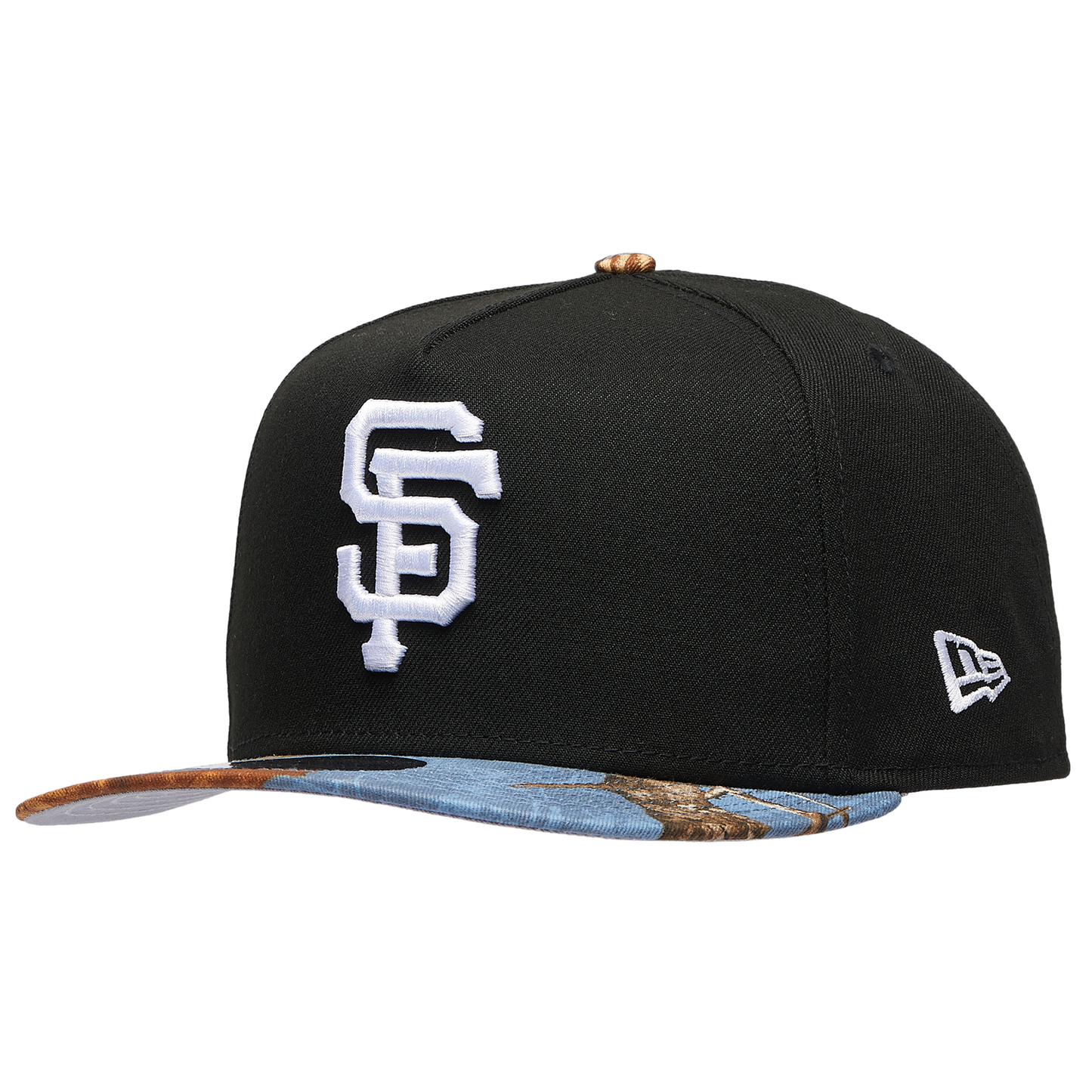 New Era Giants 950AF RealTree Blue Cap - Men's - Black/Realtree Camo
