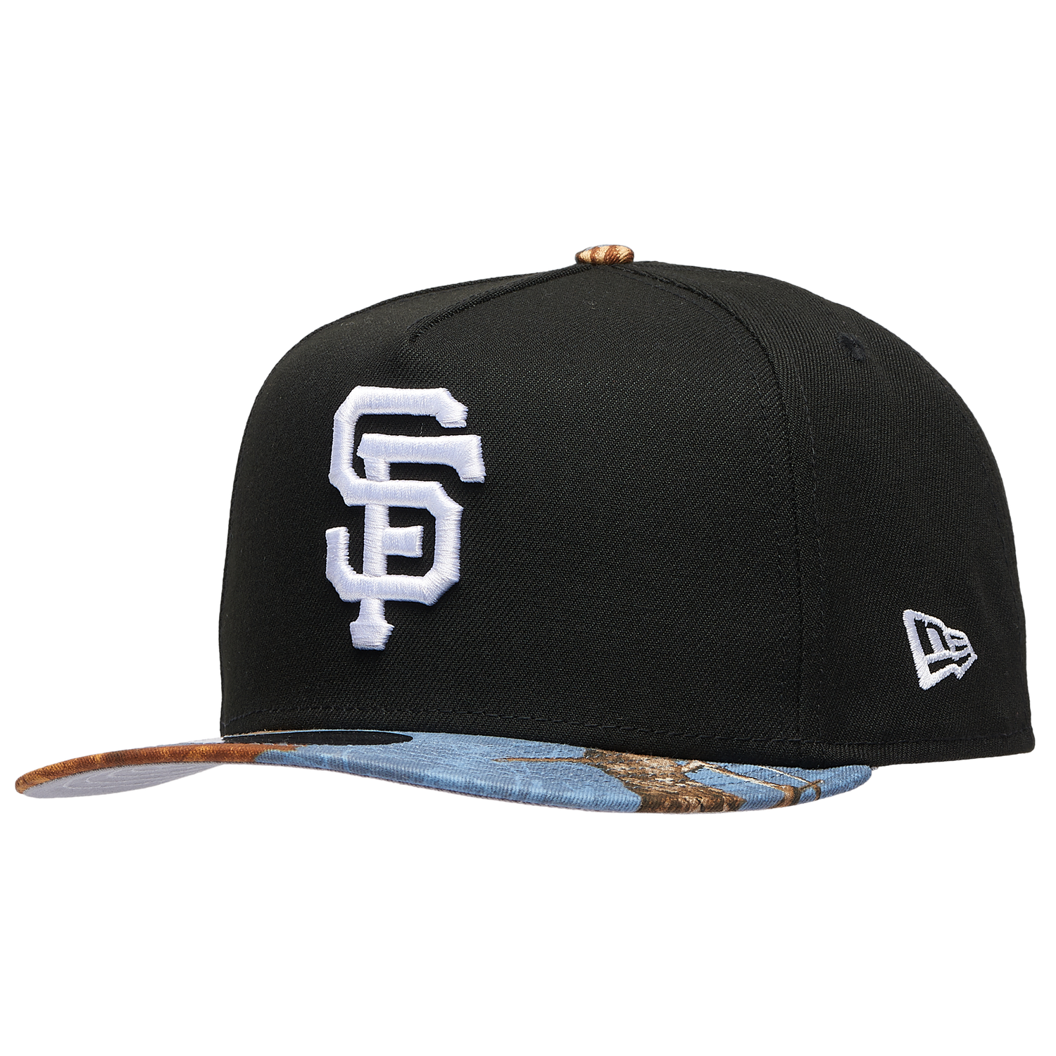 New Era Giants 950AF RealTree Blue Cap - Men's - Black/Realtree Camo