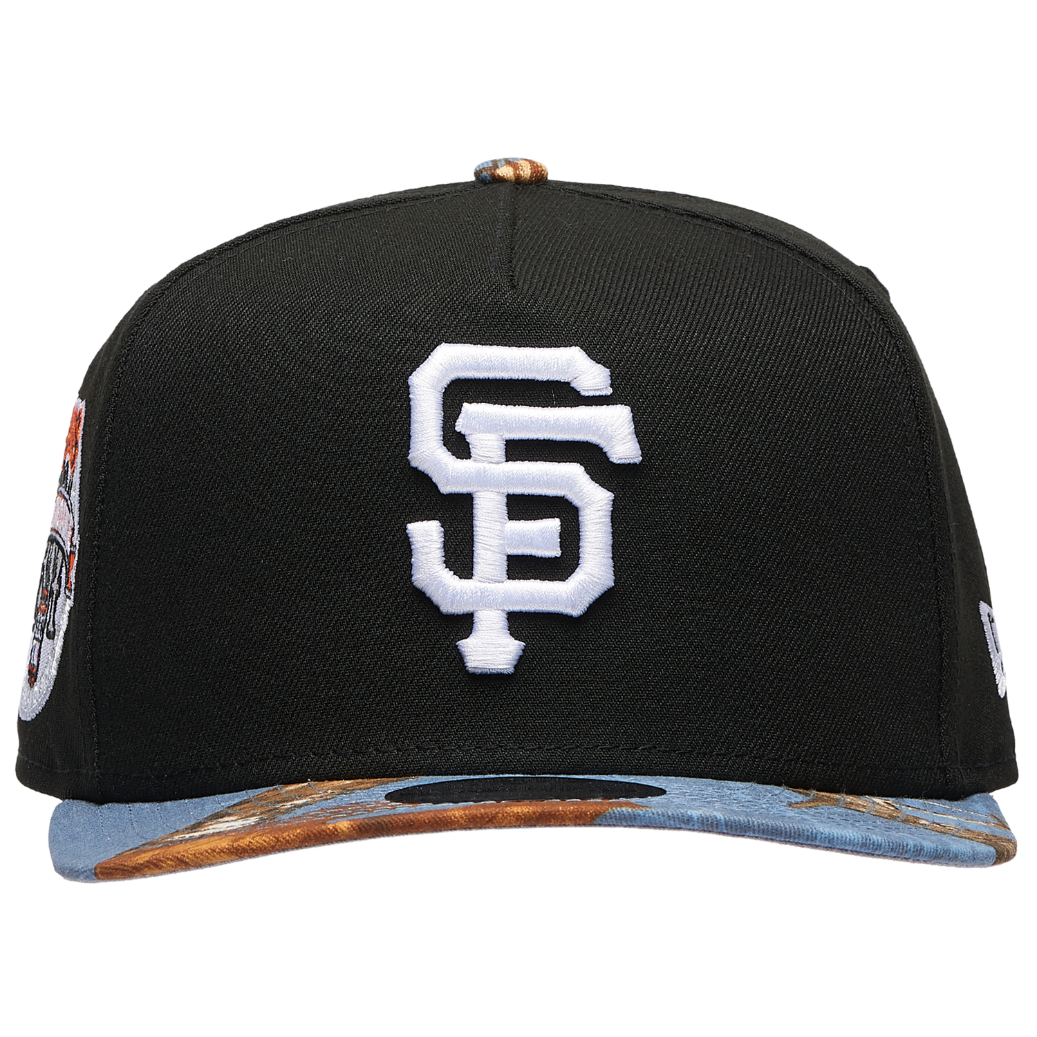 New Era Giants 950AF RealTree Blue Cap - Men's - Black/Realtree Camo