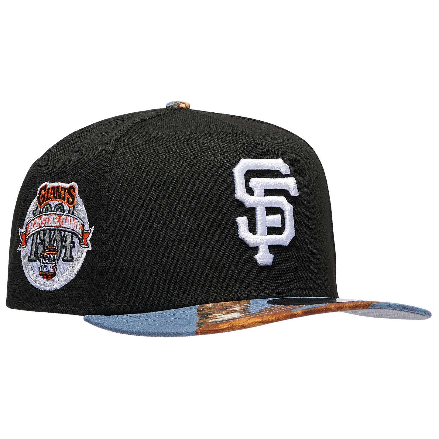 New Era Giants 950AF RealTree Blue Cap - Men's - Black/Realtree Camo