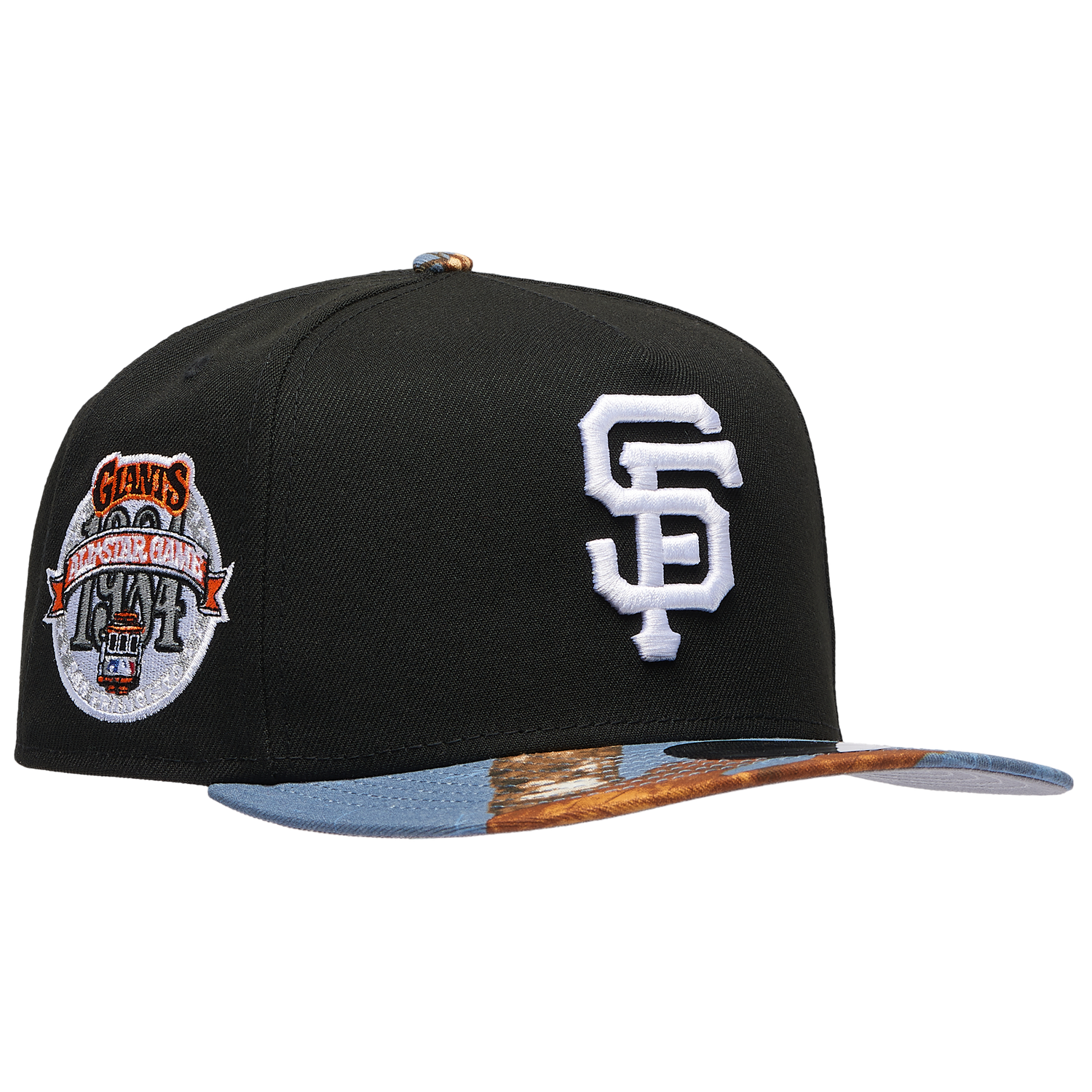 New Era Giants 950AF RealTree Blue Cap - Men's - Black/Realtree Camo