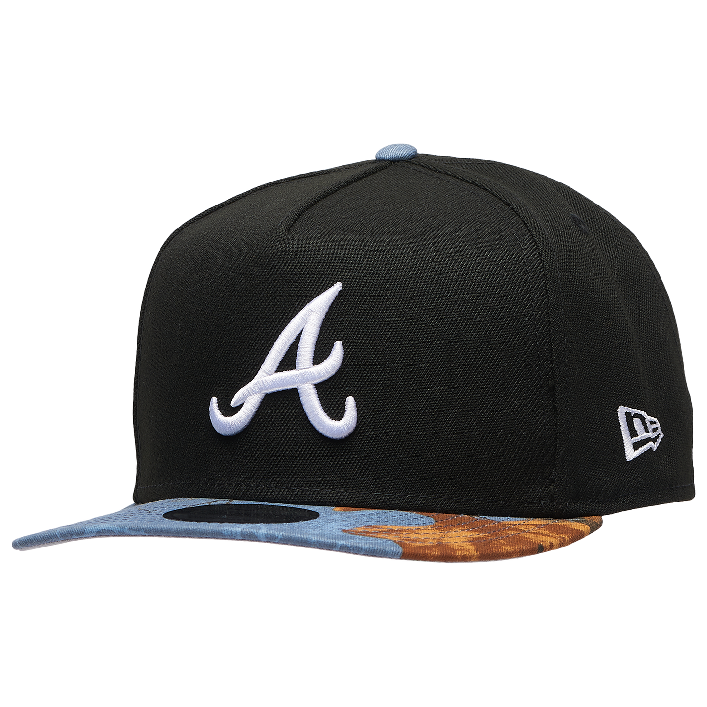 New Era Braves 950AF RealTree Blue Cap - Men's - Black/Realtree Camo