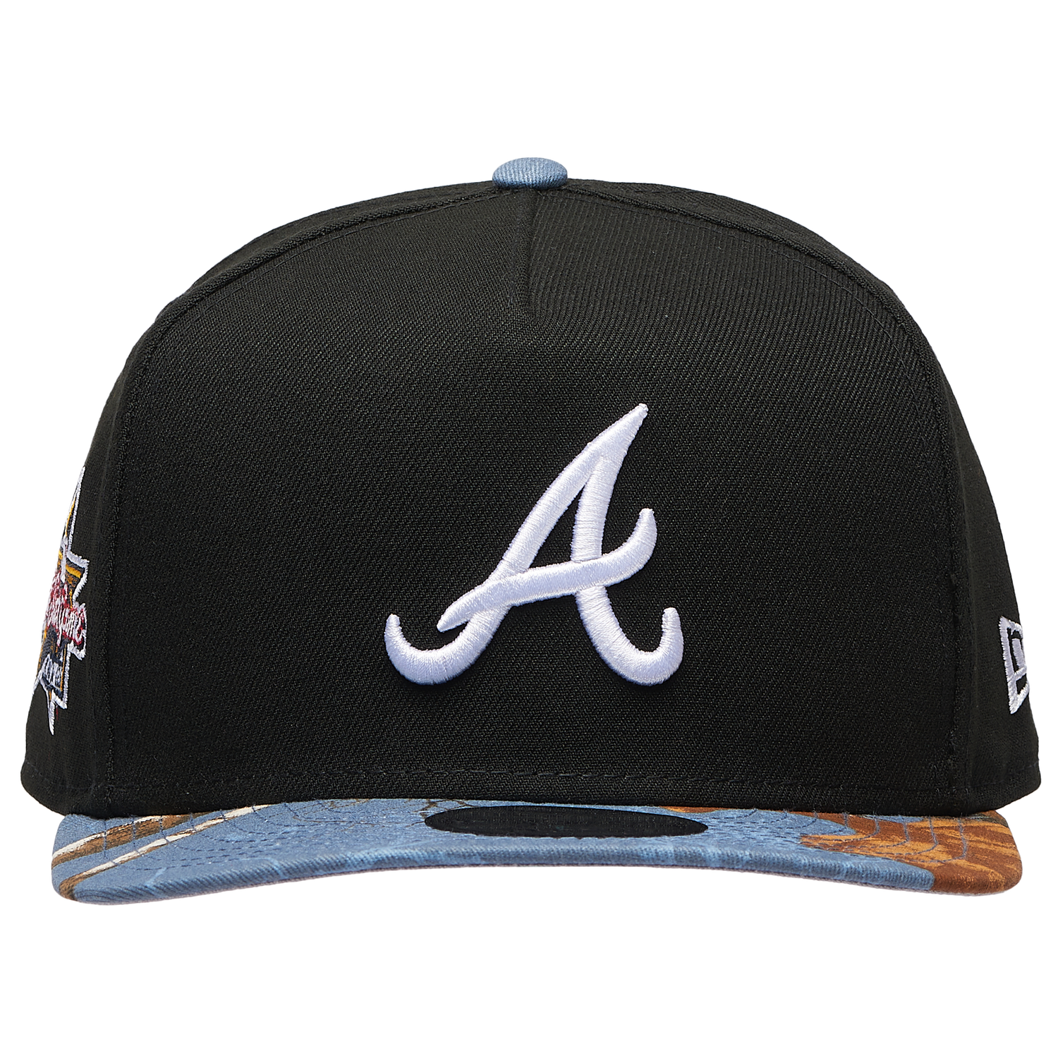 New Era Braves 950AF RealTree Blue Cap - Men's - Black/Realtree Camo