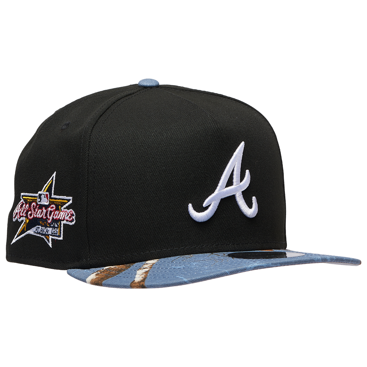 New Era Braves 950AF RealTree Blue Cap - Men's - Black/Realtree Camo