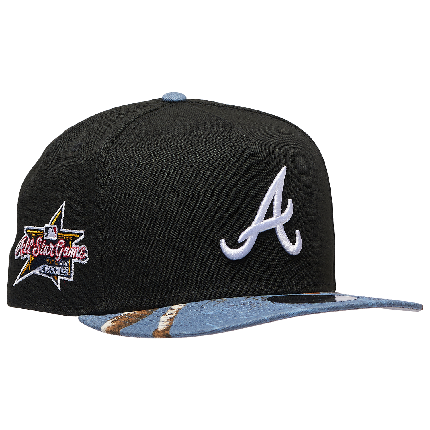 New Era Braves 950AF RealTree Blue Cap - Men's - Black/Realtree Camo
