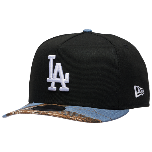 New Era Dodgers 950AF RealTree Blue Cap - Men's - Black/Realtree Camo