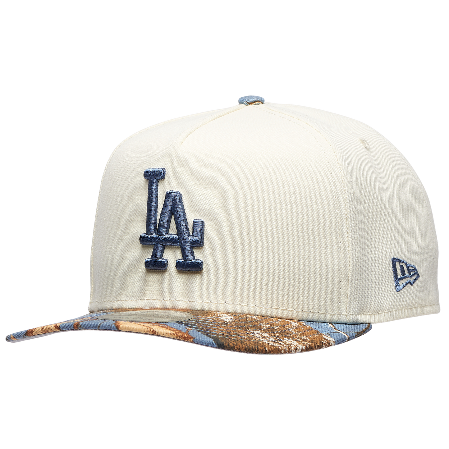 New Era Dodgers 950AF RealTree Blue Cap - Men's - Chrome/Realtree Camo