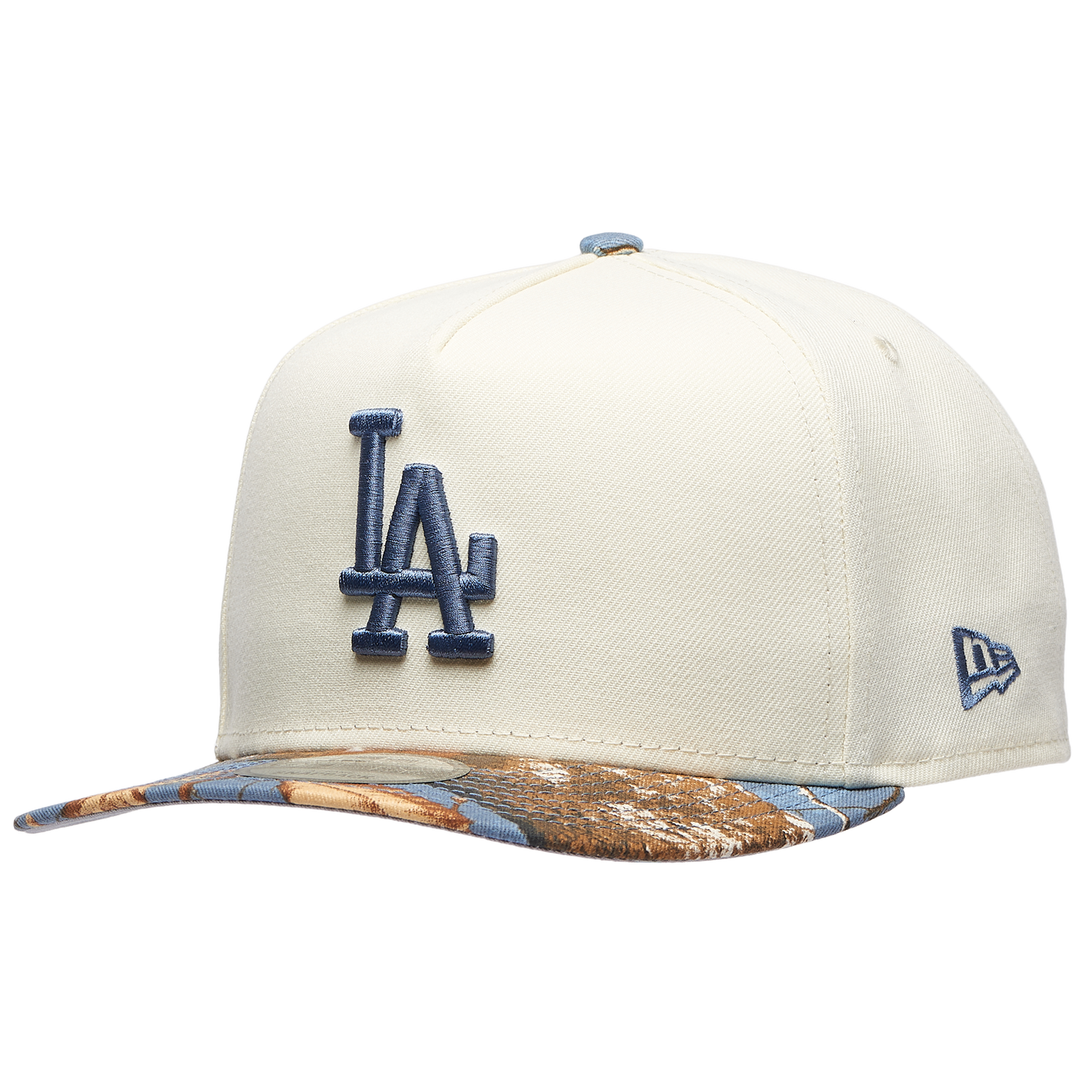 New Era Dodgers 950AF RealTree Blue Cap - Men's - Chrome/Realtree Camo